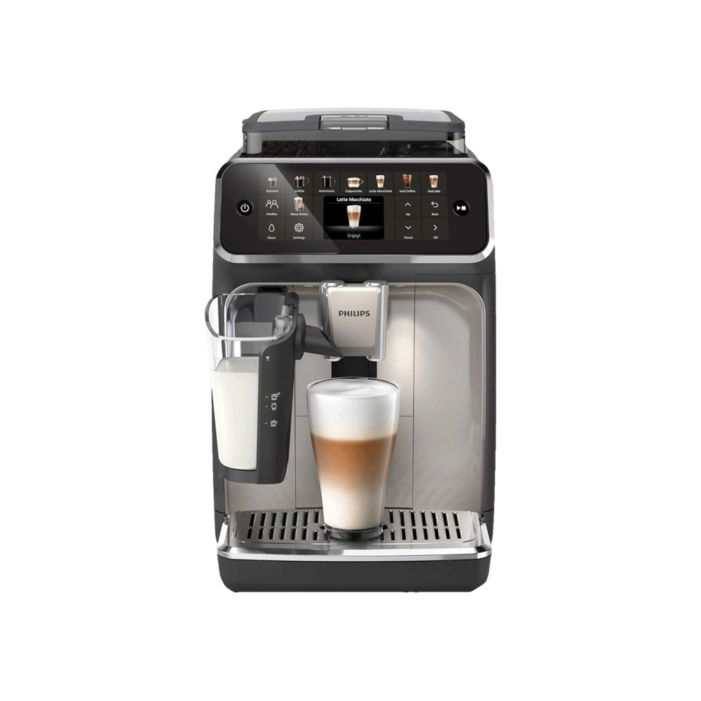 PHILIPS EP5547/90 Serie 5500 LatteGo 19 Kaffeespezialitäten Kaffeevollautomat Schwarz verchromt